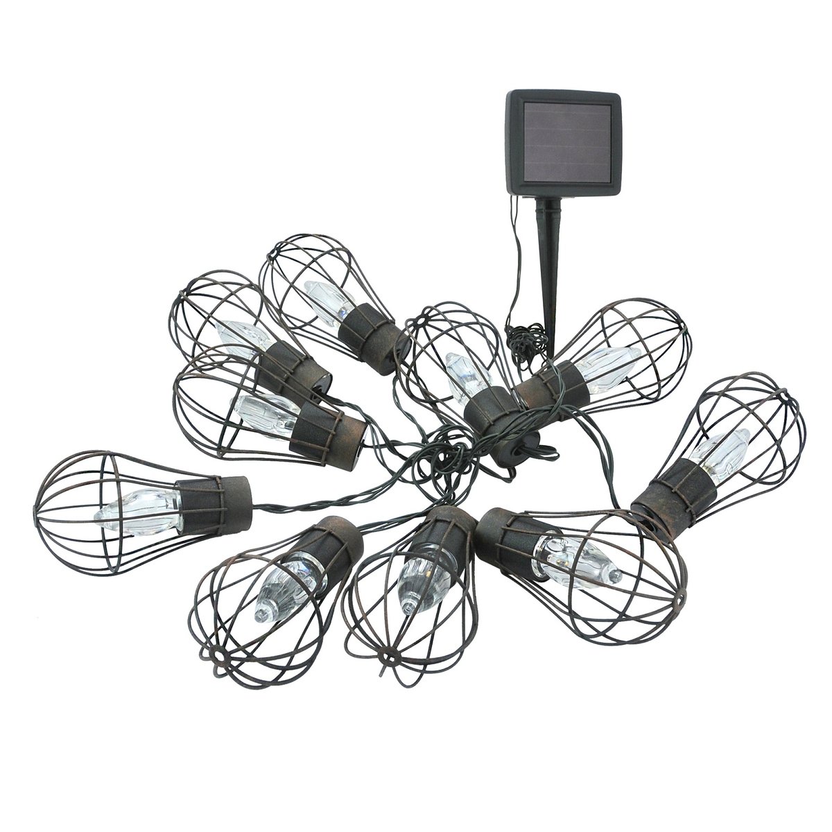 SANICO 311542 Girlanda solar Lofcik 10LED barwa ciepła 3000K IP44 2m
