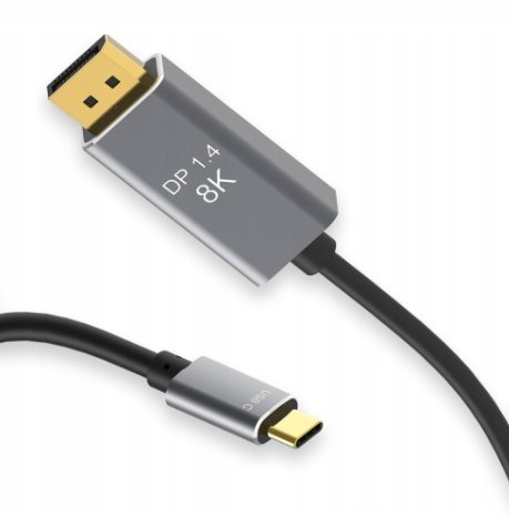 Kabel Usb C Do Displayport Dp 1.4 8K 4K 240 Hz Mac