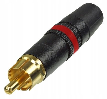Neutrik Neutrik NYS373-2 - REAN phono / RCA Connector in Metal Housing with red Coding and gold-plated Contacts