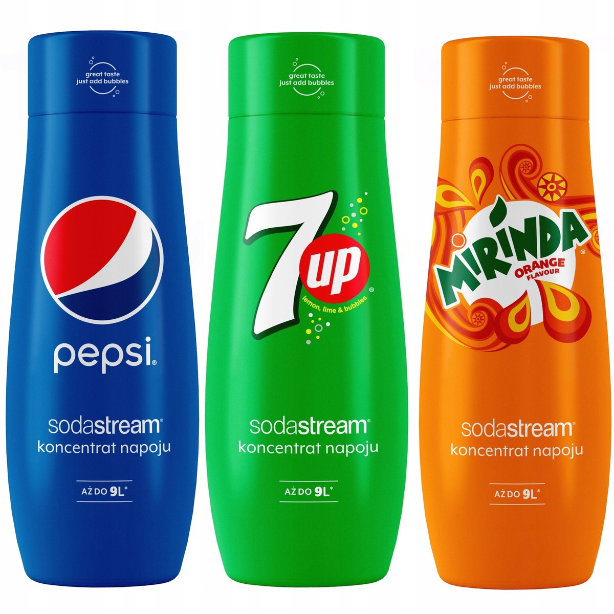 Sodastream Zestaw Pepsi 7UP Mirinda