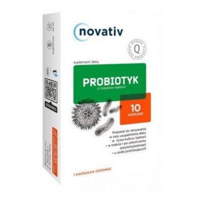 Medicinae Novativ Probiotyk 5 mld bakterii 10 kapsułek 3709261