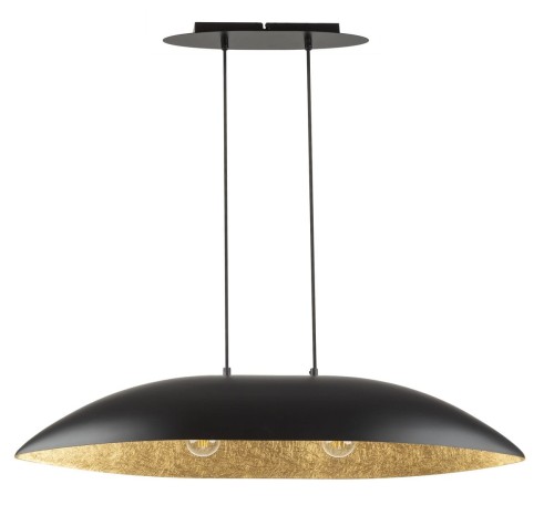 Stylowa lampa wisząca GONDOLA M 40633 2xE27 czarny złoty