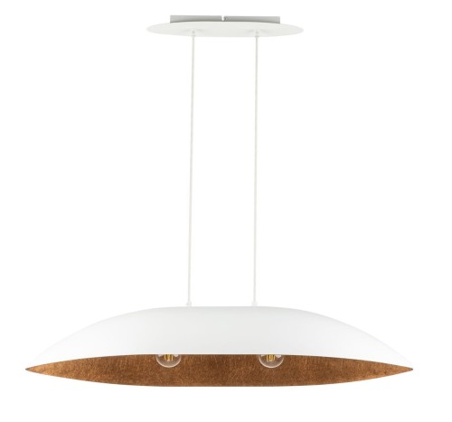 Lampa do kuchni wisząca Gondola M 40639 Sigma nad wyspę biała miedziana