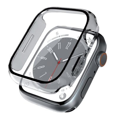 Crong Hybrid Watch Case - Etui ze szkłem Apple Watch 45mm (Clear)
