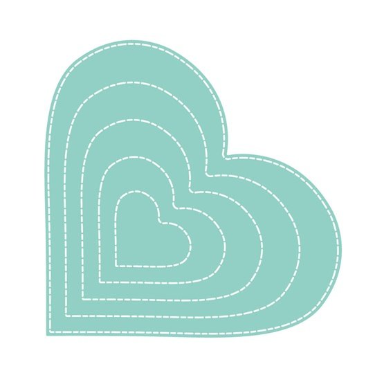 Wykrojnik Dpcraft Sizzix Serca Jcma-102