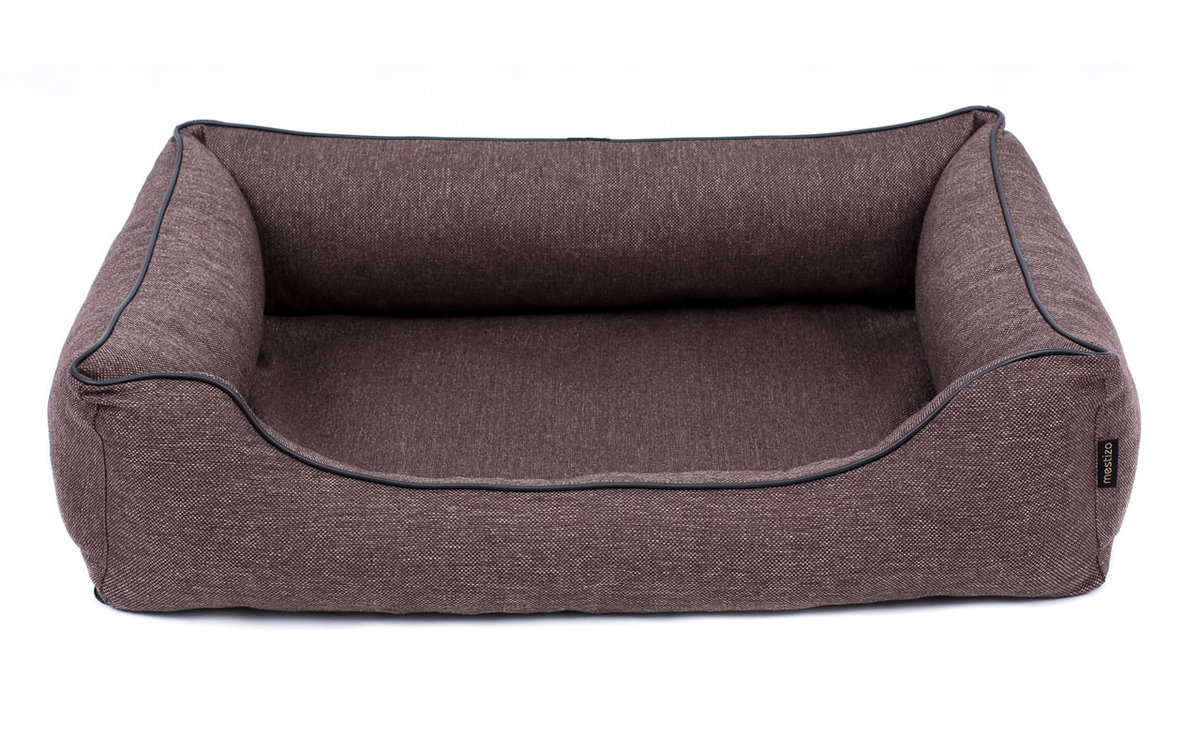 Ortopedyczne legowisko dla psa Bigla 80x60 cm Sofa Mallorca Orthopedic kolory brąz/czarny