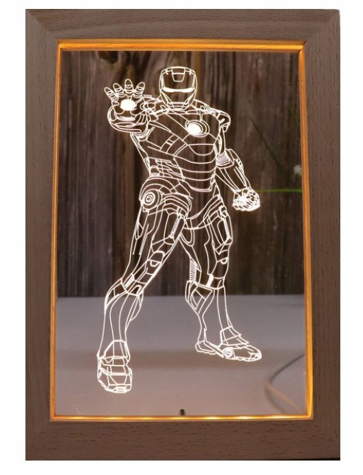 Podświetlana Ramka LED Iron Man