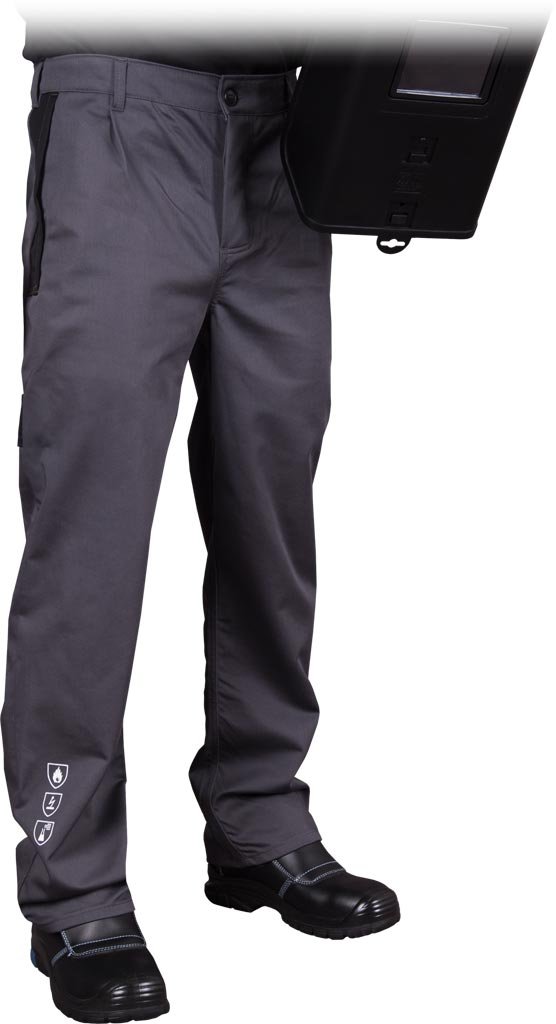 Spodnie ochronne do pasa szaro-czarny roz.54