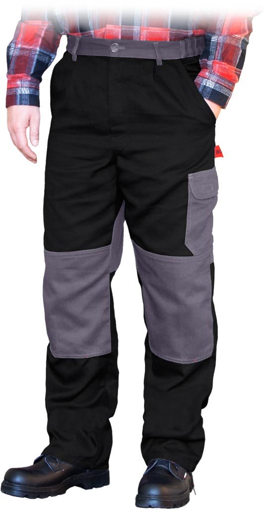 Spodnie ochronne do pasa czarno-szary roz.56