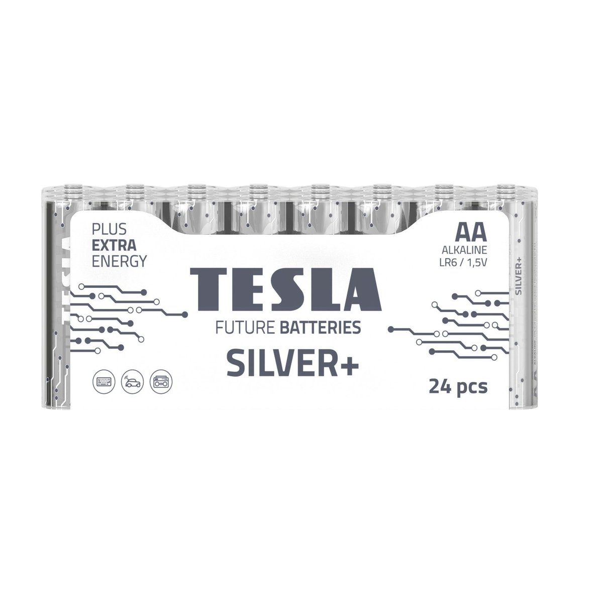 Bateria alk. LR6 TESLA SILVER+ F24 1,5V