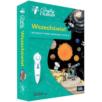 Albi Puzzle 100 elementów. Czytaj z Albikiem. Wszechświat. Interaktywne mówiące puzzle