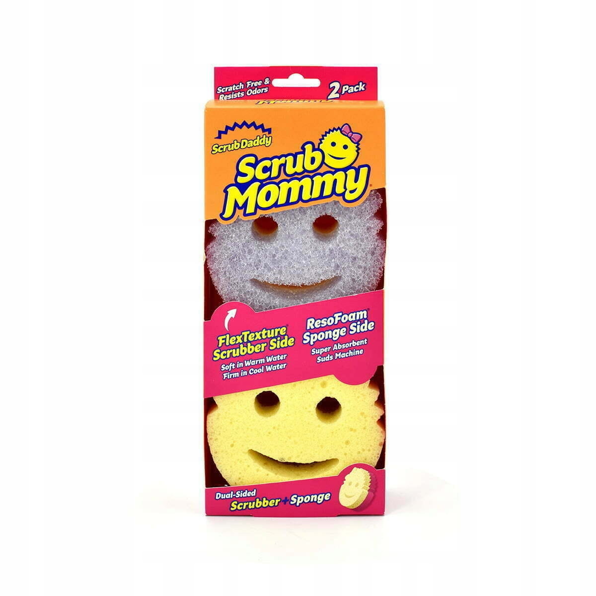 Scrub Mommy FlexTexture Violet 2 sztuki magiczna gąbka do czyszczenia i mycia