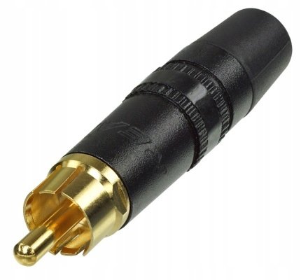 Neutrik NYS-373-0 Wtyk RCA cinch (czarny)