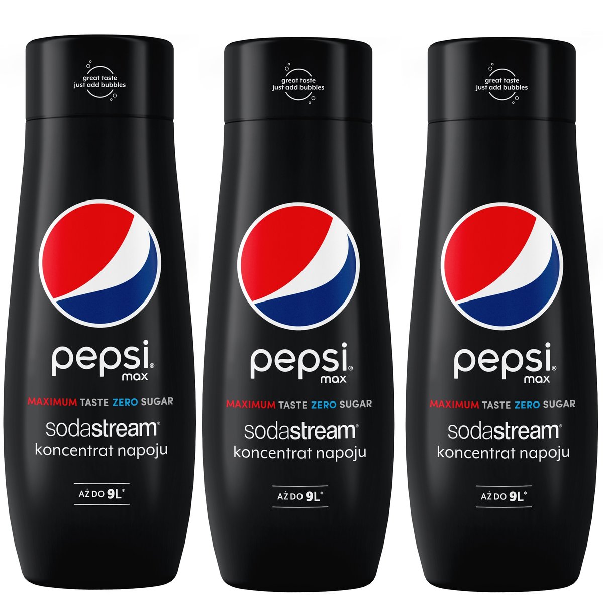 Sodastream Zestaw koncentratów 3 x Pepsi Max 440ml