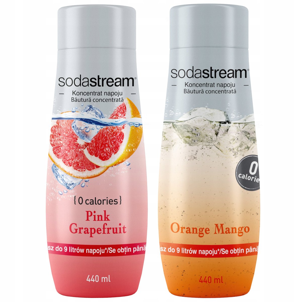 Sodastream Zestaw 0 cukru Grapefruit, Orange-mango