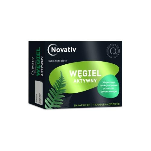 Novativ Węgiel aktywny, 30kaps.