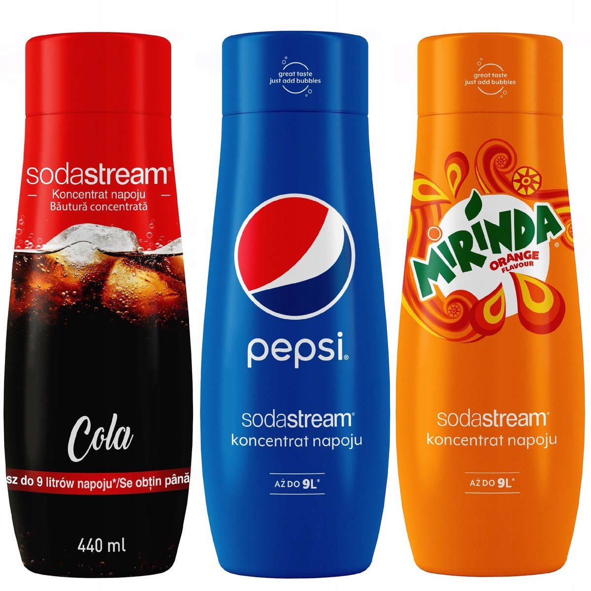 Sodastream Koncentrat Cola Pepsi Mirinda