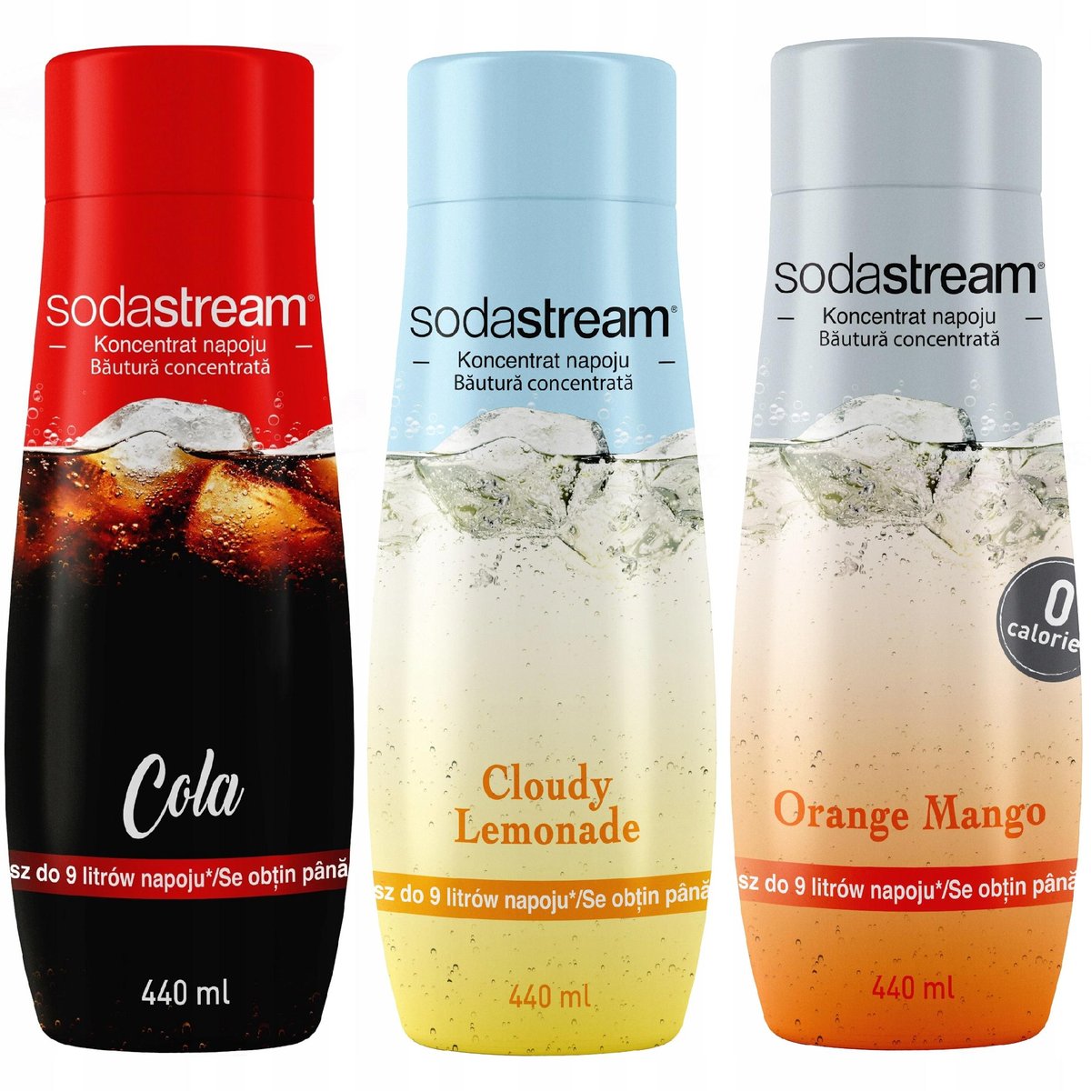 Sodastream Syrop Cola Lemonade Orange-mango