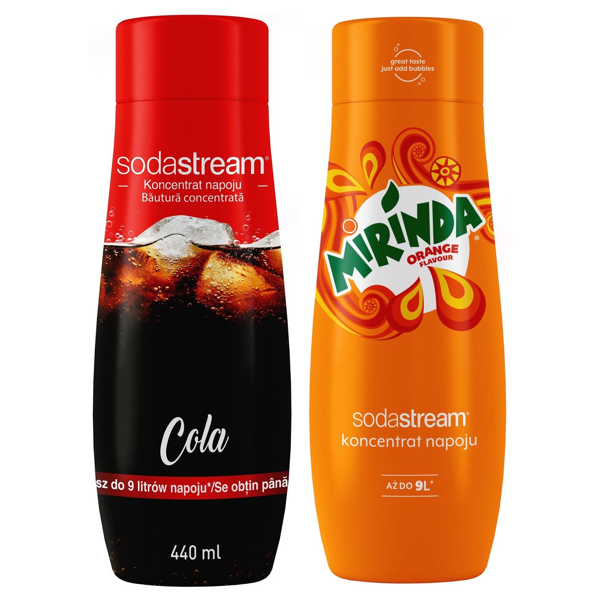 Sodastream Koncentrat zestaw smak Cola Mirinda