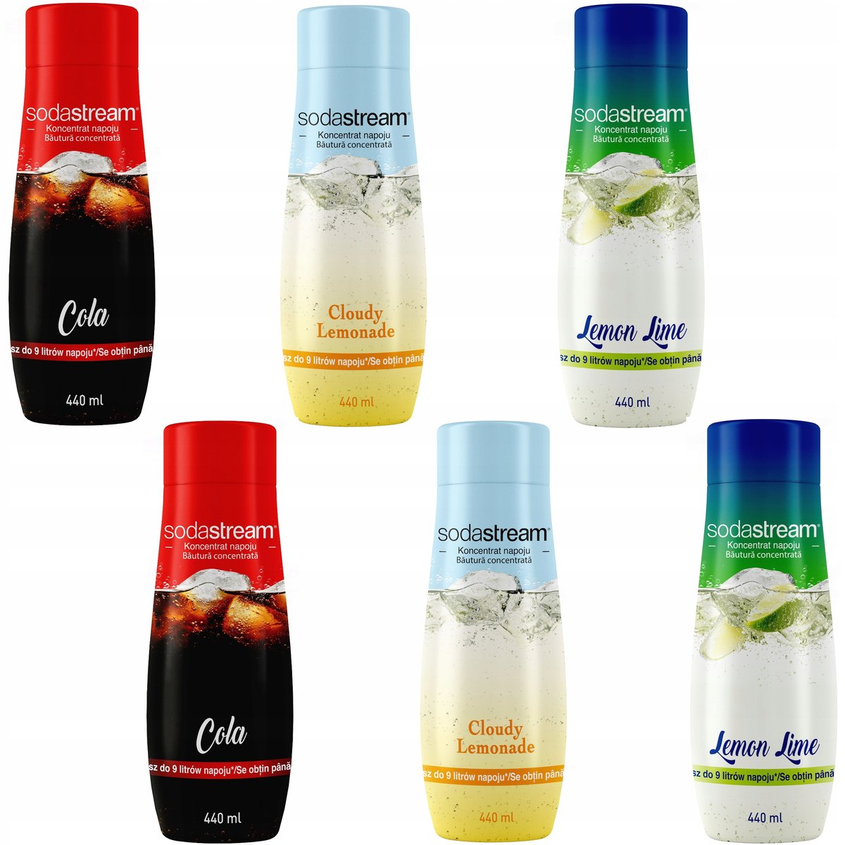 Sodastream Zestaw koncentratów 3 smaki po 2 sztuki