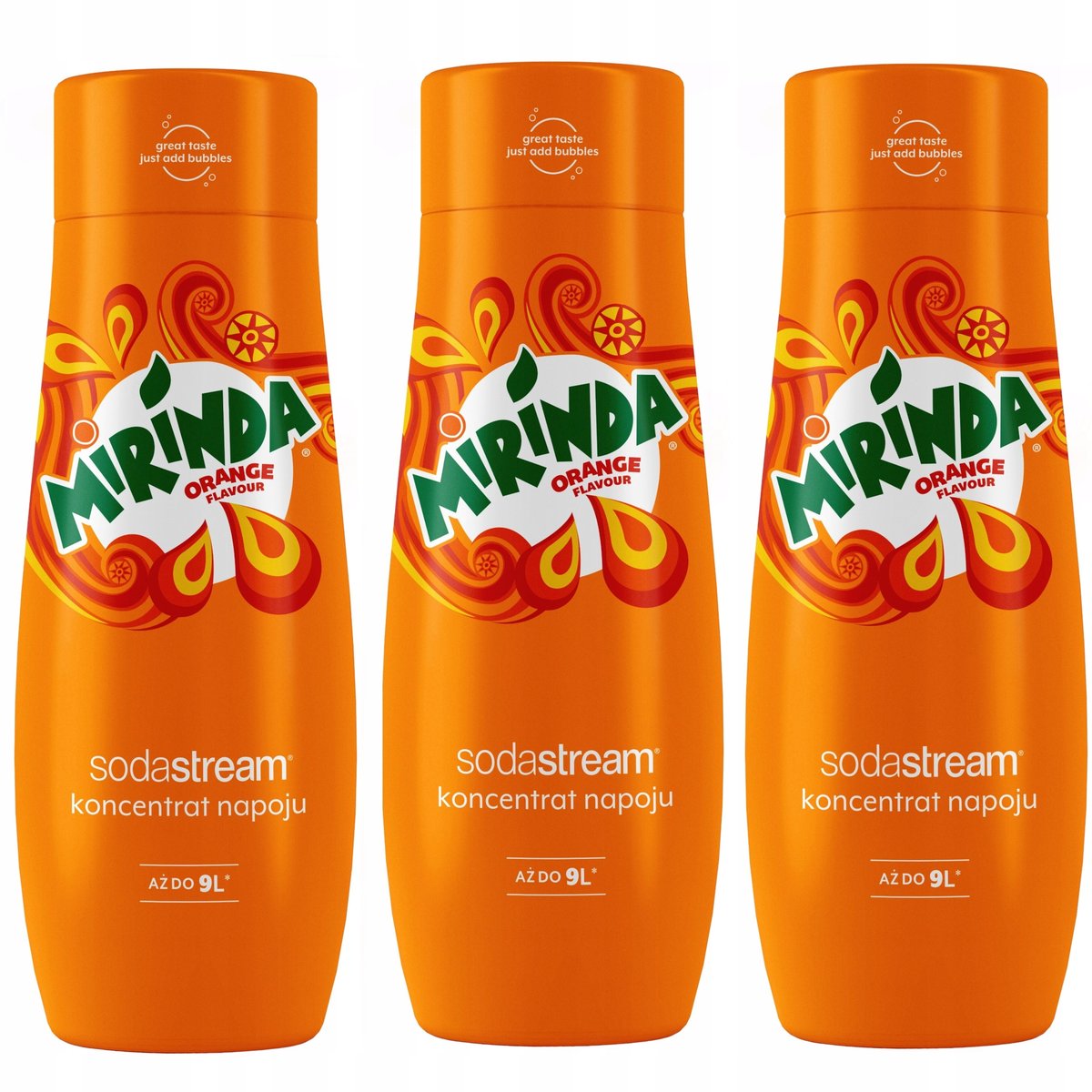 Sodastream Zestaw koncentratów 3 x Mirinda, 440ml