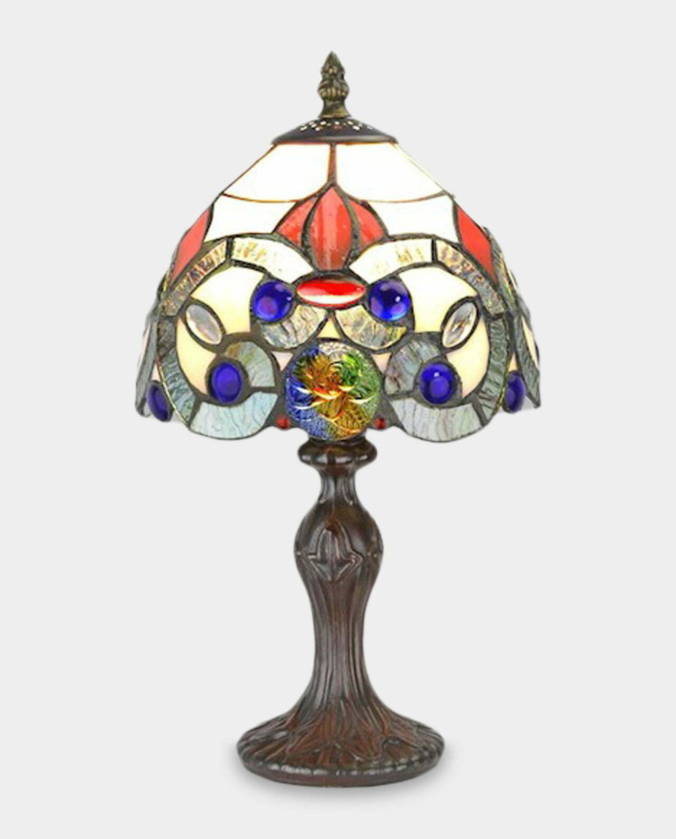 Lampa Witrażowa w Stylu Tiffany Różane Pąki