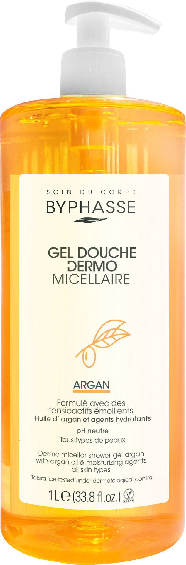 Micelarny żel pod prysznic Byphasse Argan 1 l (8436097095384)