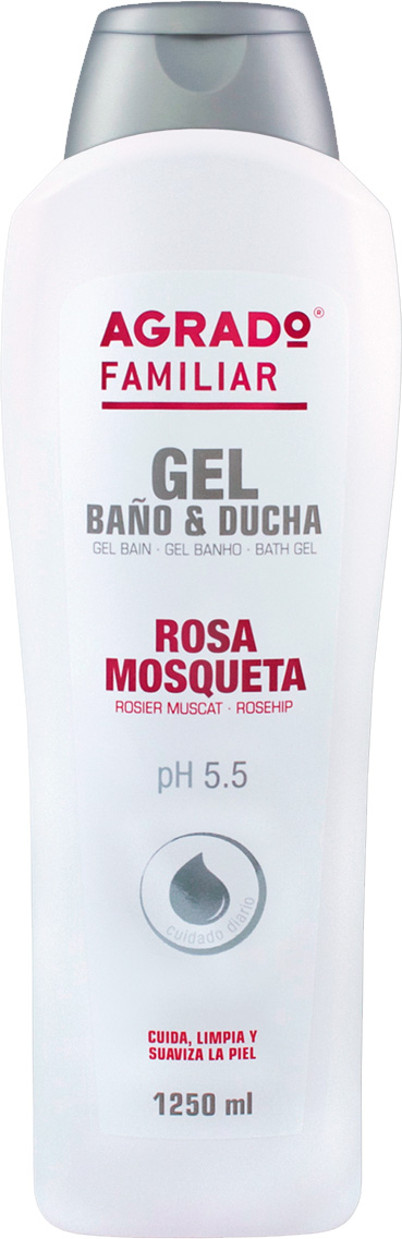 Żel do kąpieli i pod prysznic Agrado Familiar Rosehip Bath Gel Rosehip 1250 ml (8433295040918)