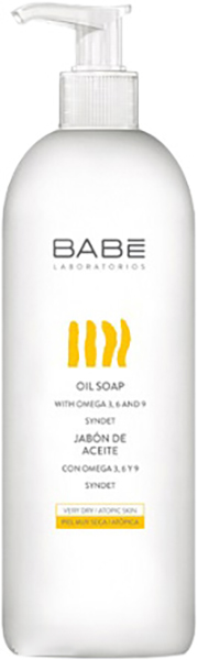 BABE Laboratorios olejkowe mydło do atopowej skóry ciała i dłoni 500 ml (8437000945970)