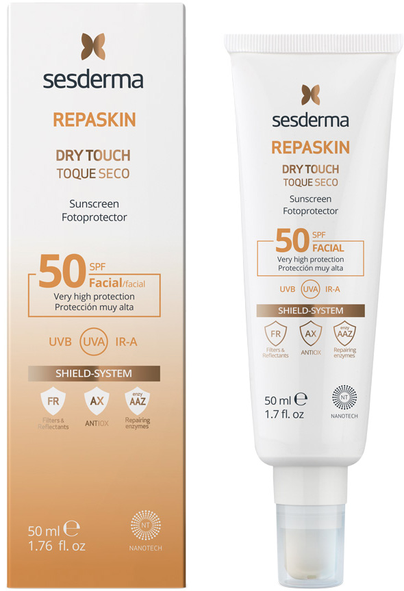 Żel do opalania Sesderma Repaskin Dry Touch SPF 50 50 ml (8429979456069)