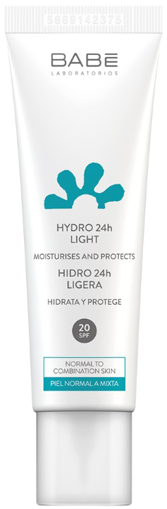 BABE Laboratorios lekki krem nawilżający 24 godziny każdy rodzaj skóry SPF 20 50 ml (8437011329158)