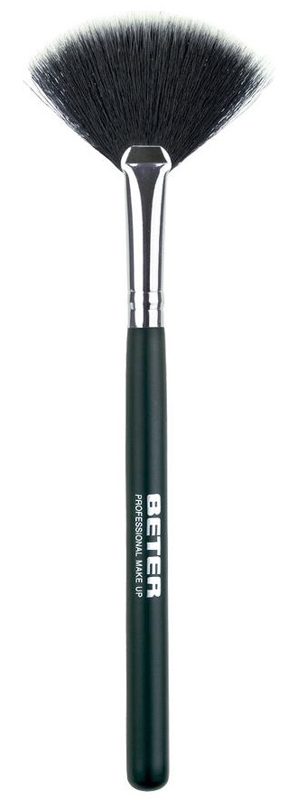 Pędzel Beter wachlarzowy do aplikacji makijażu z włókna syntetycznego Professional (8412122222369)