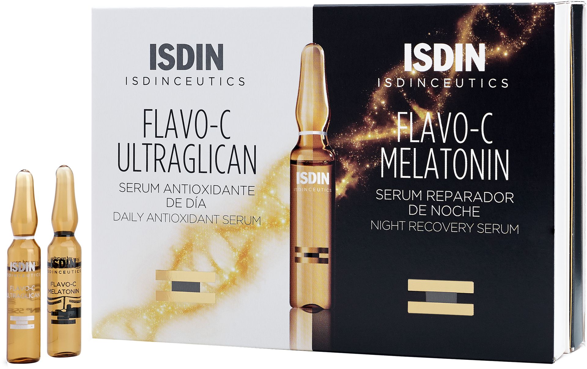 Zestaw Isdin Serum do twarzy na dzień antyoksydacyjny Serum Antioxidante De Dia + Serum do twarzy na noc regenerujące Serum Reparador De Noche 20 szt x 2 ml (8470001864826)
