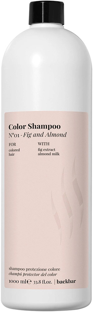 FarmaVita Back Bar Color Shampoo N°01 - Figa i Migdał do włosów farbowanych 1 l (8022033107268)