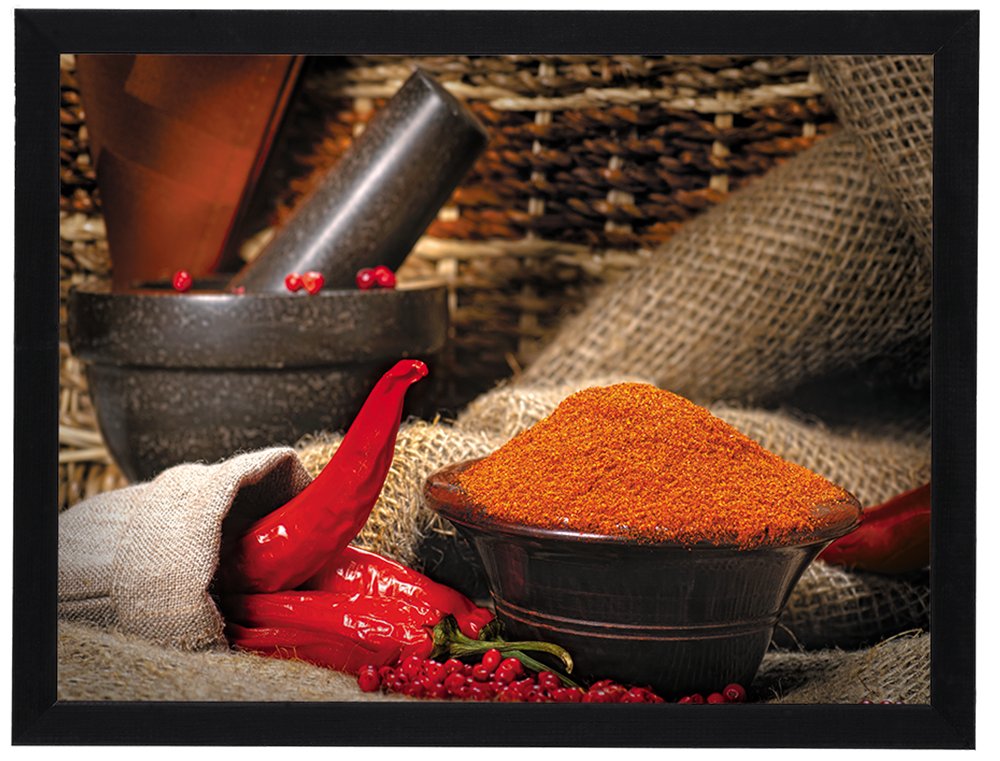 Plakat w czarnej ramie, 30x40 cm- Spices 2