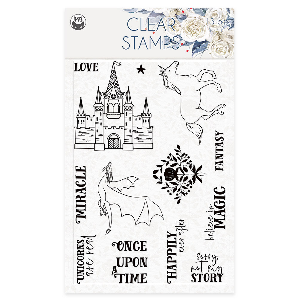 P13, Zestaw stempli, Once upon a time 01 A6, 11 sztuk