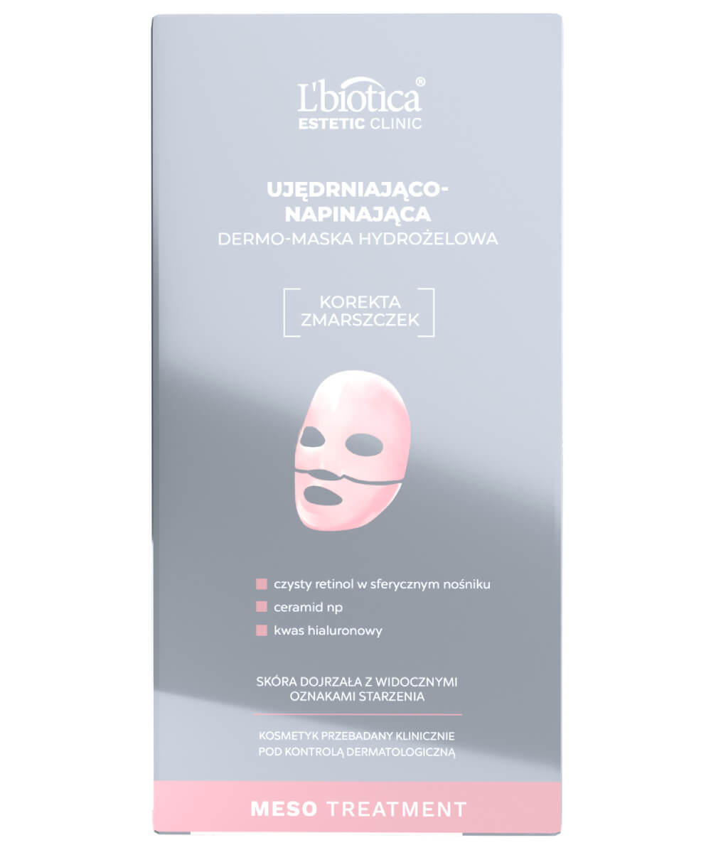 L'Biotica Estetic Clinic Meso Treatment Ujędrniająco-napinająca dermo-maska hydrożelowa 1szt