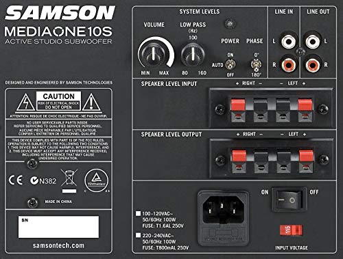 Samson MEDIAONE10S - Mediaone 10s subwoofre actiovo