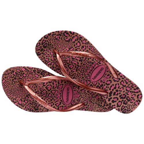 Havaianas Slim Animals damskie kapcie na palcach, Krokus różowy złoty rumieniec, 33/34 EU