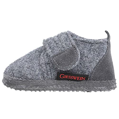 Giesswein Unterstaufen, Kapcie Unisex-Bimbi 0-24, Łupek, 22 EU