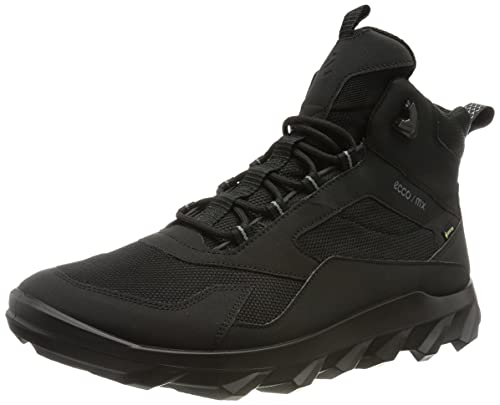 ECCO Męskie botki Mx Mid Gore-tex, Czarny/czarny, 10-10.5
