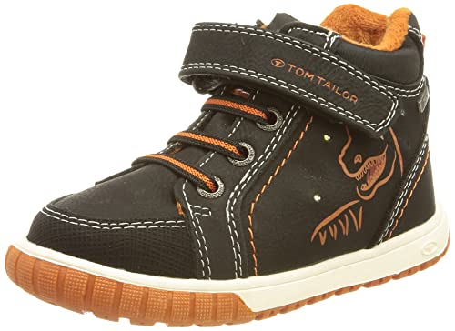 Tom Tailor 4274707 botki chłopięce, Czarny, 2 UK Child
