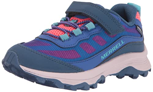 Merrell Dziewczęce buty trekkingowe Moab Speed Low A/C WTRPF, Blue Berry Turq, 43 EU