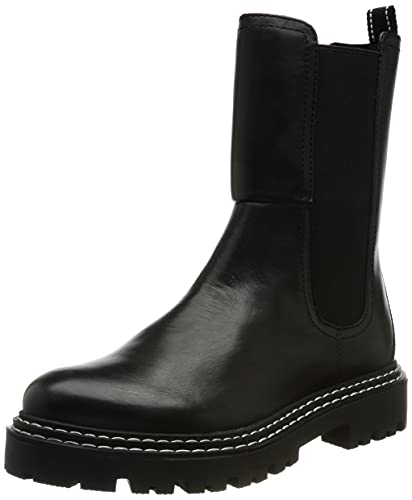 MARCO TOZZI Damen 2-25481-27 Buty Leder, botki damskie, czarny biały, 38 EU