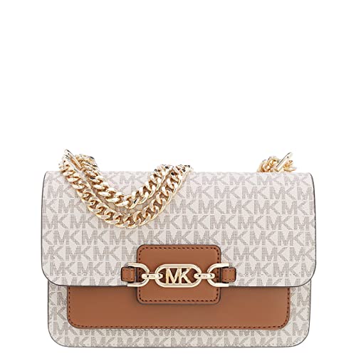 Michael Kors Damska torba Heather Lg Shldr, jeden rozmiar, Wanilia/Acrn, Rozmiar Uniwersalny