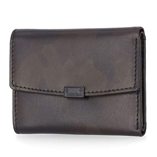 Timberland Damski skórzany portfel RFID Small Indexer Snap Wallet Billfold, moro, one size