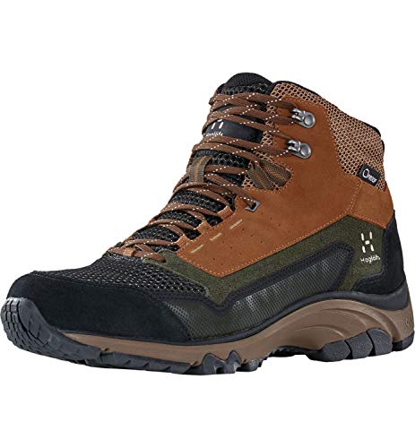 Haglöfs Męskie buty trekkingowe Skuta Mid Proof Eco High Rise, Brązowy dąb głęboki las 47t, 43 EU