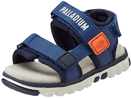 Palladium Unisex Baby Pallanikoo monochromatyczne sandały, niebieski morski, 26 EU