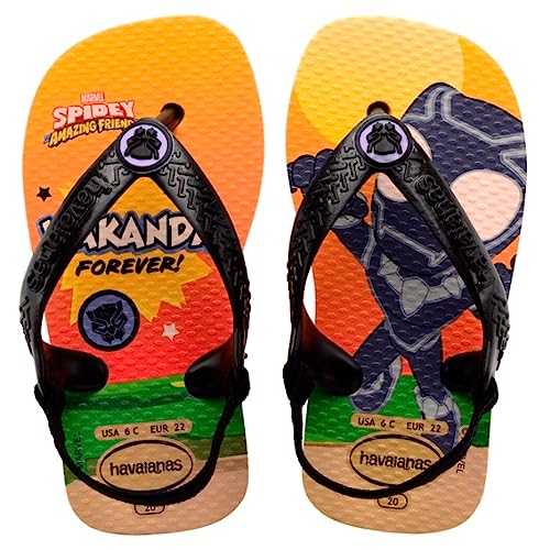 Havaianas Baby Marvel, Klapki Unisex Dziecko, Pop Yellow, 21 EU, Żółty pop, 21 EU