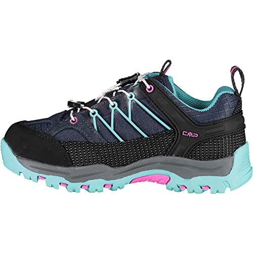 CMP Kids Rigel Low Trekking Shoe WP, niskie buty turystyczne dla chłopców mieszane, B Blue Acqua, 33 EU